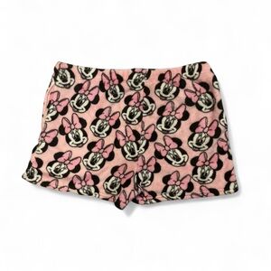Pink Minnie Mouse Fleece Shorts